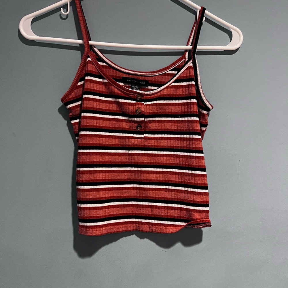Stripped American Eagle Tank Top